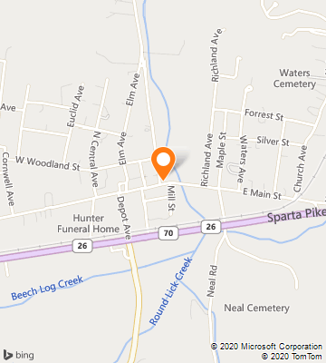 Map of Watertown, TN