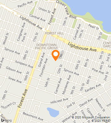 Map of Pacific Grove, CA