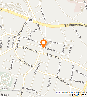 Map of Martinsville, VA