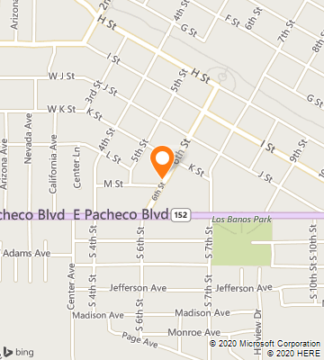 Map of Los Banos, CA