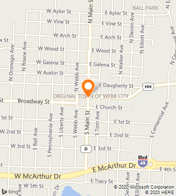 Map of Webb City, MO