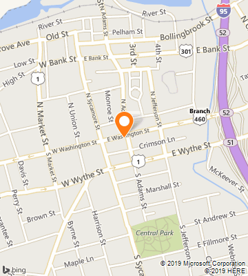 Map of Petersburg, VA