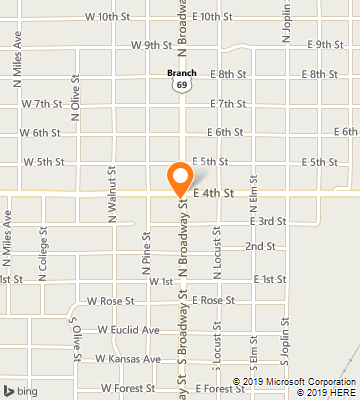 Map of Pittsburg, KS