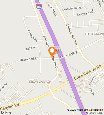 Map of San Ramon, CA