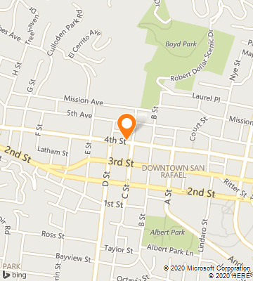 Map of San Rafael, CA