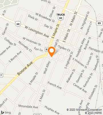 Map of Winchester, KY