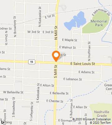 Map of Nashville, IL