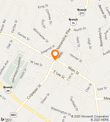 Map of Warrenton, VA