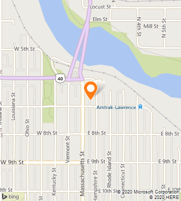 Map of Lawrence, KS