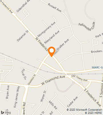 Map of Gaithersburg, MD