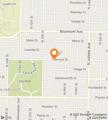 Map of Manhattan, KS