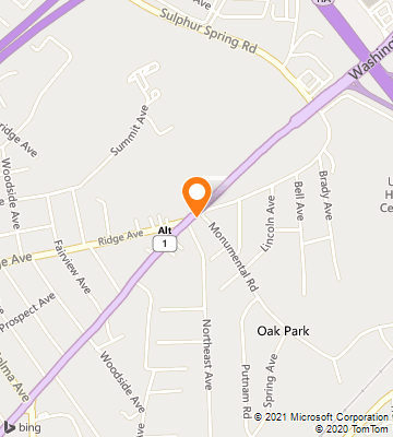 Map of Halethorpe, MD