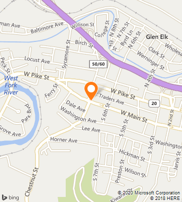 Map of Clarksburg, WV