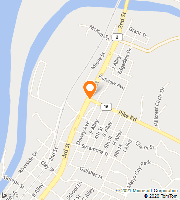 Map of Saint Marys, WV