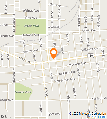 Map of Charleston, IL