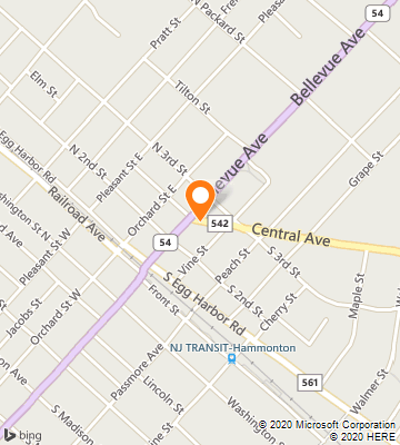 Map of Hammonton, NJ