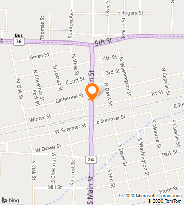 Map of Monroe City, MO