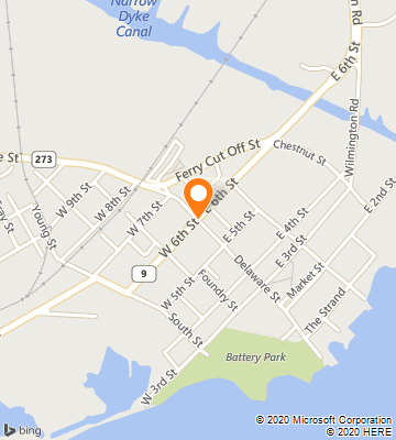 Map of New Castle, DE