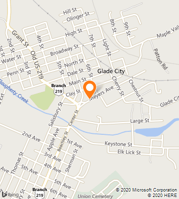 Map of Meyersdale, PA