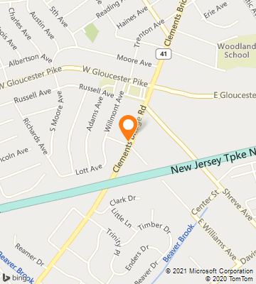 Map of Barrington, NJ