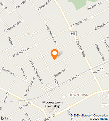 Map of Moorestown, NJ