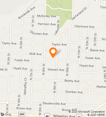 Map of Cambridge, OH