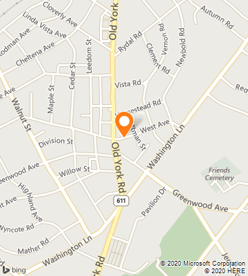 Map of Jenkintown, PA