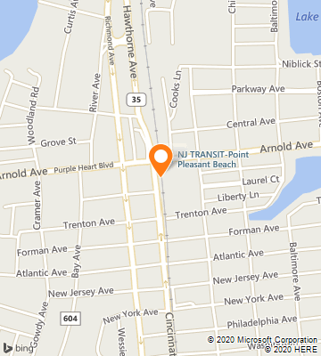 Map of Point Pleasant Beach, NJ