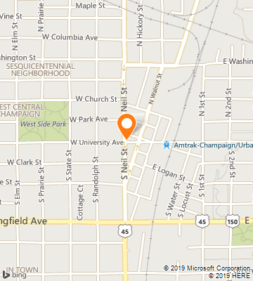 Map of Champaign, IL