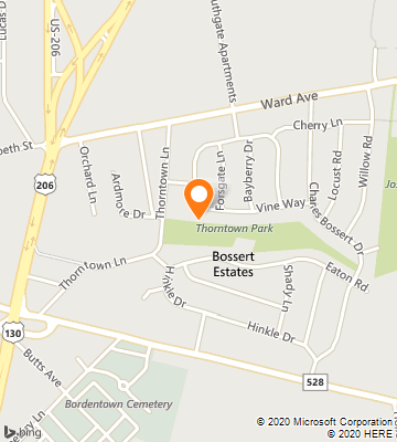 Map of Bordentown, NJ