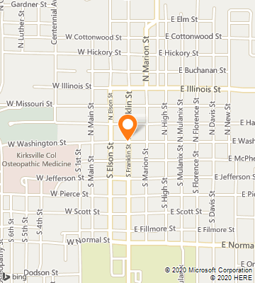 Map of Kirksville, MO