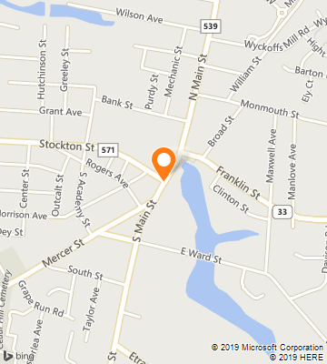 Map of Hightstown, NJ