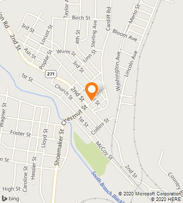 Map of Nanty-Glo, PA