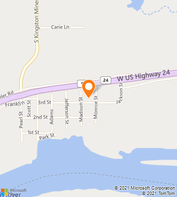 Map of Kingston Mines, IL