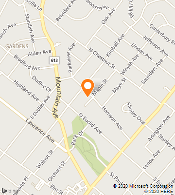 Map of Westfield, NJ