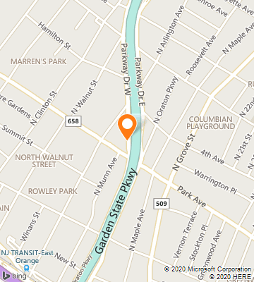 Map of East Orange, NJ