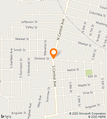 Map of Burlington, IA