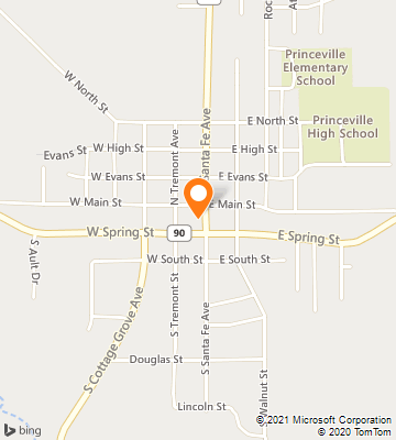 Map of Princeville, IL