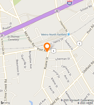 Map of Fairfield, CT