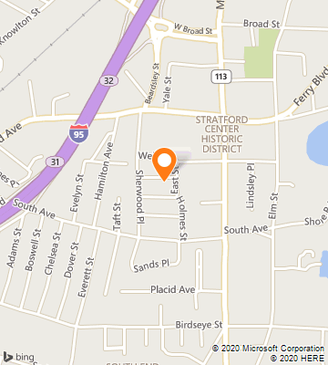 Map of Stratford, CT