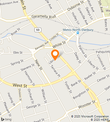 Map of Danbury, CT