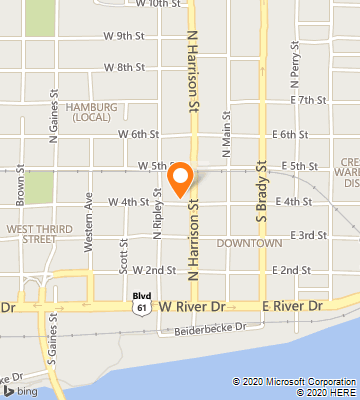 Map of Davenport, IA