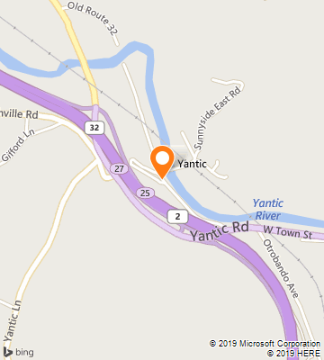 Map of Yantic, CT