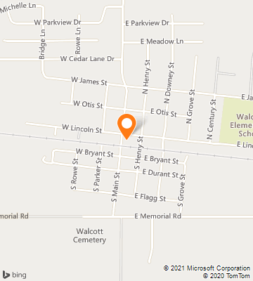 Map of Walcott, IA