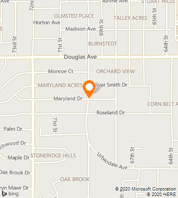 Map of Urbandale, IA