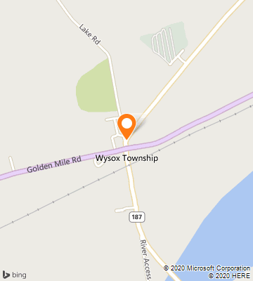 Map of Wysox Township, PA