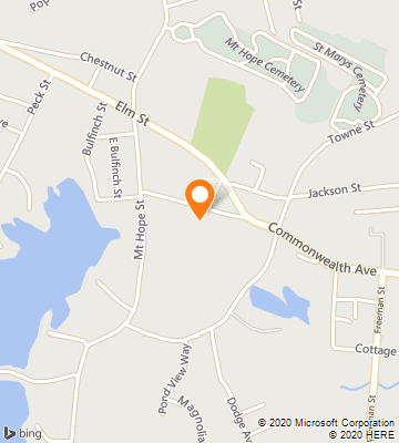 Map of Attleboro Falls, MA