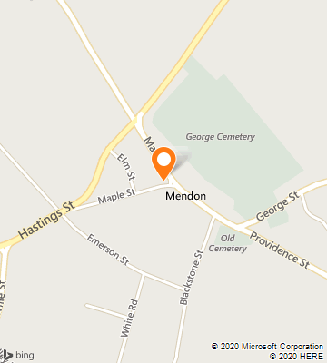 Map of Mendon, MA