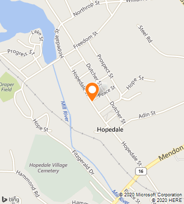 Map of Hopedale, MA