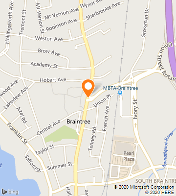 Map of Braintree, MA